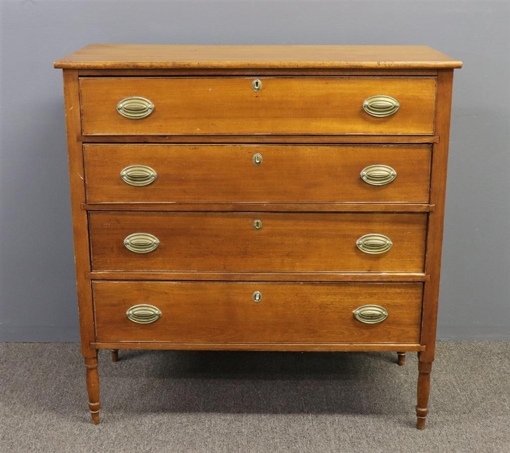 New England Sheraton maple chest 3110cb