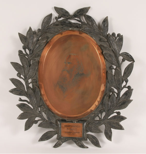 Famous Hoosier bronze plaque in 4e815