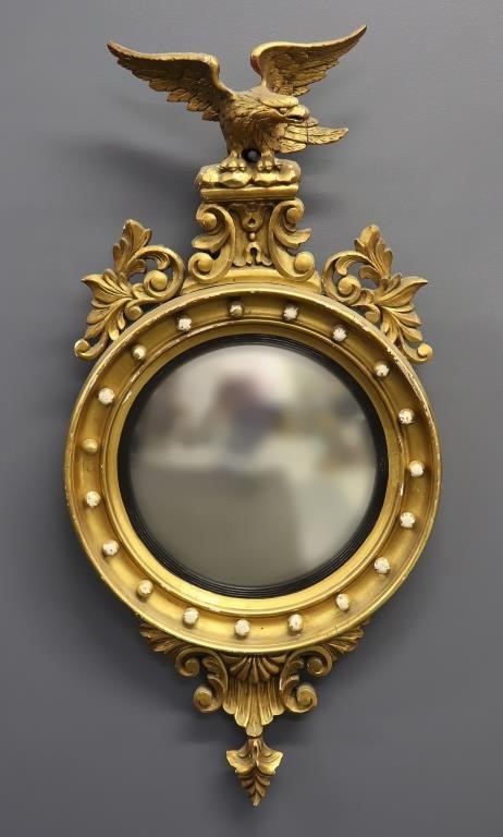 Girandole mirror with carved eagle 3110d8