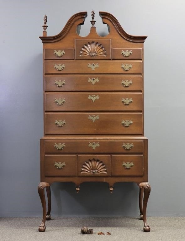 New England Chippendale style mahogany