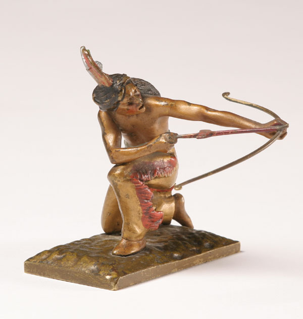 Vienna bronze figure Native American 4e818