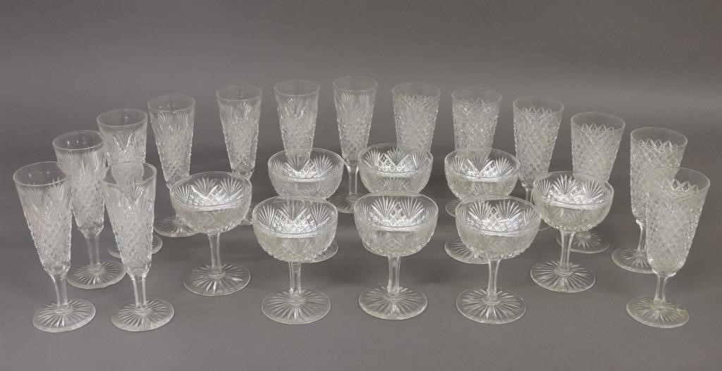 Unsigned Waterford crystal stemware  311109