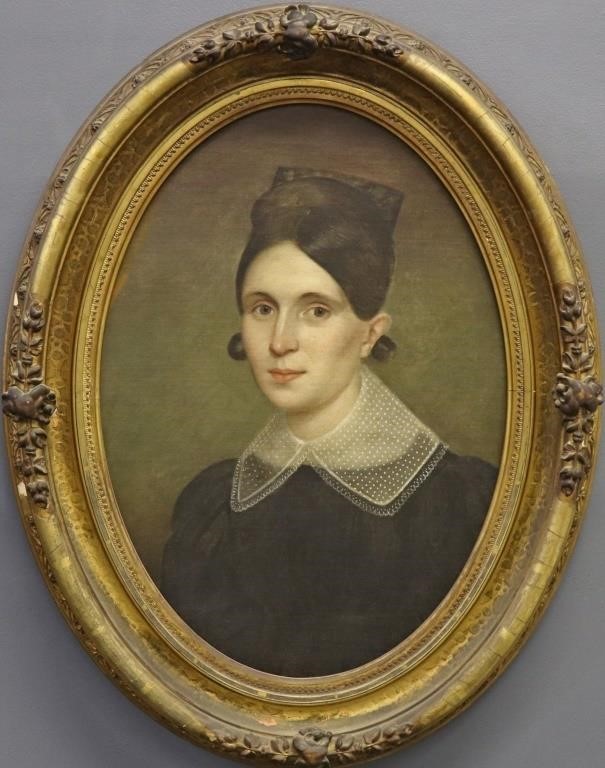 Oil on canvas 19th century portrait 31111b