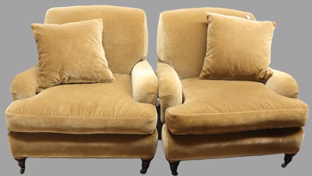 Pair of English club chairs by 311146