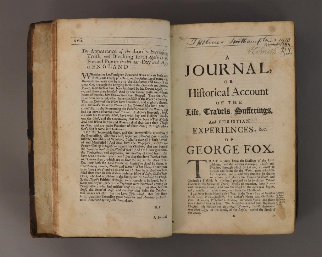 Rare first edition of "A Journal,