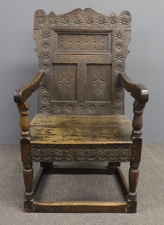 Early English oak Wainscot armchair  311160