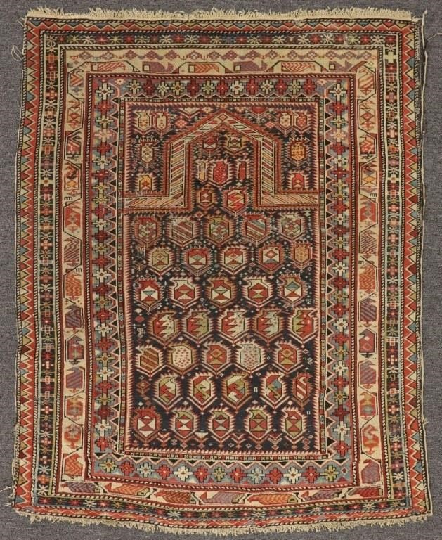 Antique Caucasian prayer carpet  3111ad