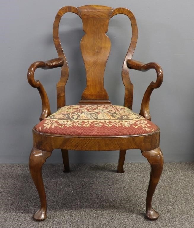 English Queen Anne style mahogany