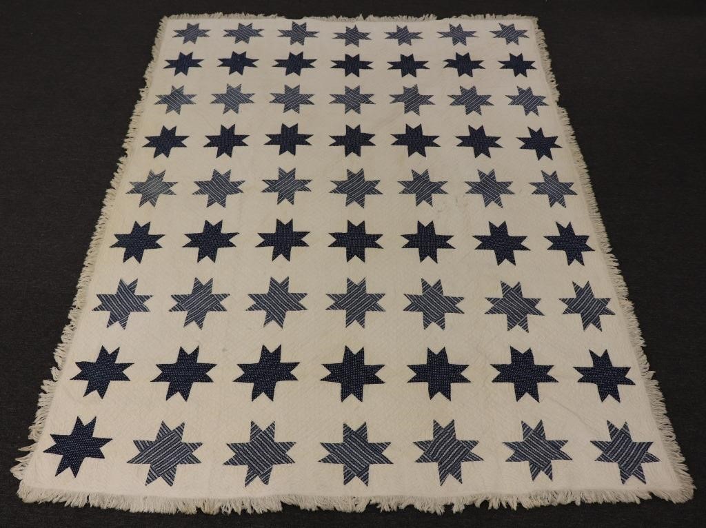 Early Baltimore Star applique quilt  3111f7