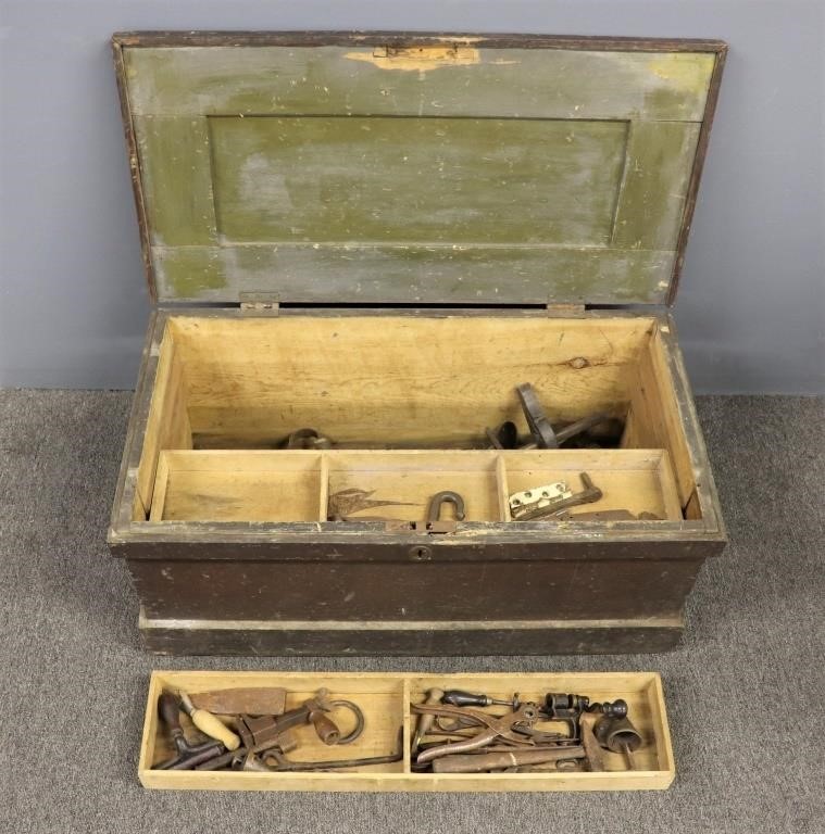 Woodworker's tool chest and miscellaneous