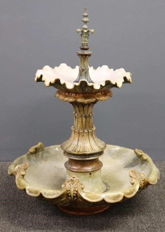 Majolica ceramic fountain circa 311259