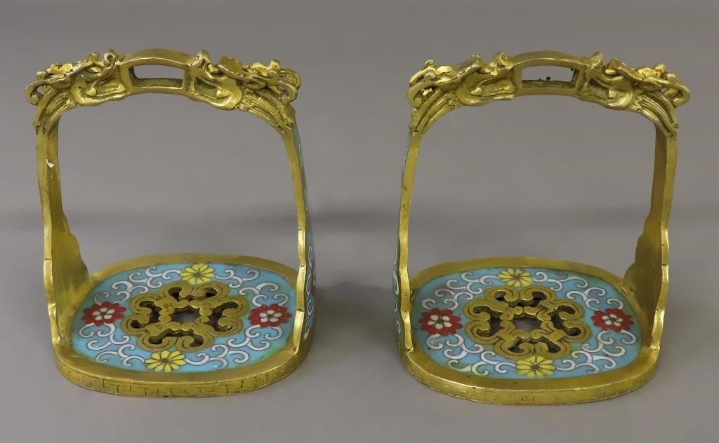 Ornate pair of Chinese cloisonn  31129b