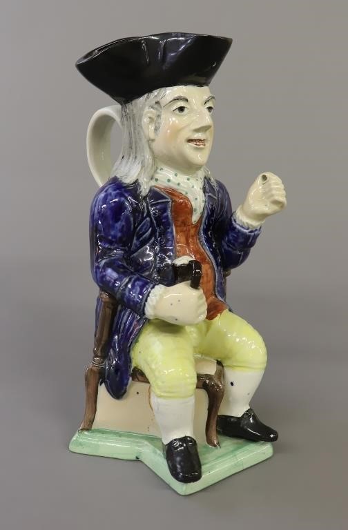 Wiliam Kent Toby jug lacking pipe  31129d