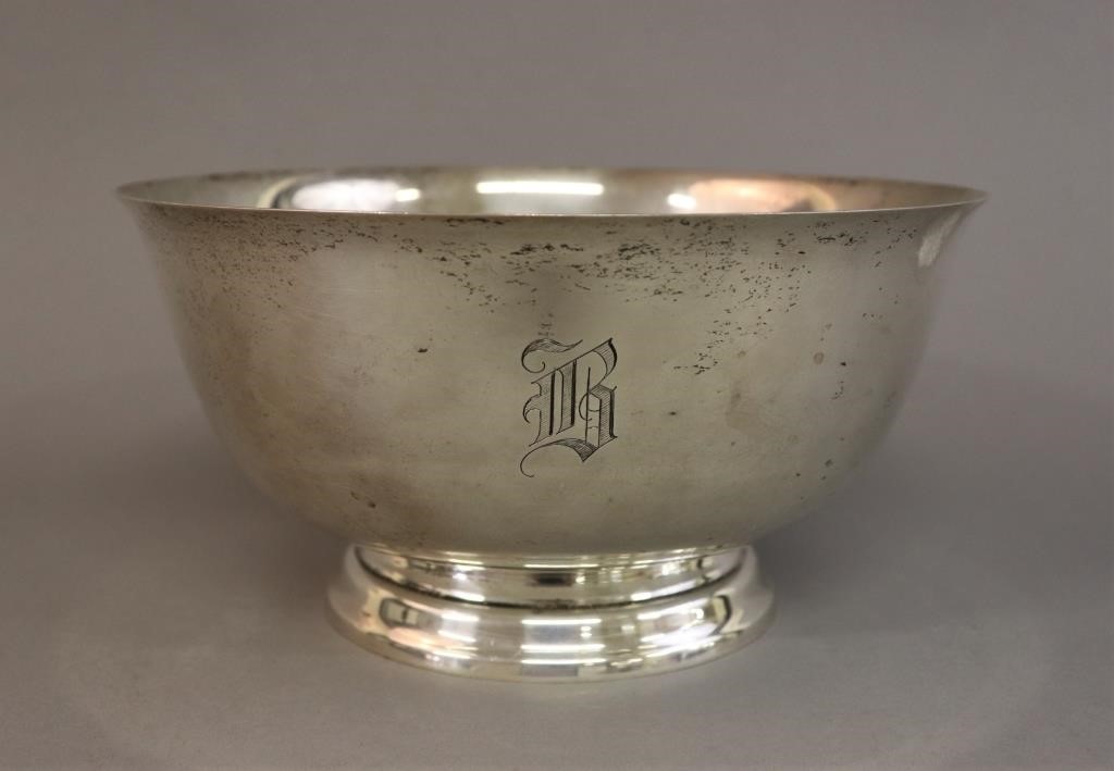 Sterling silver Paul Revere bowl,