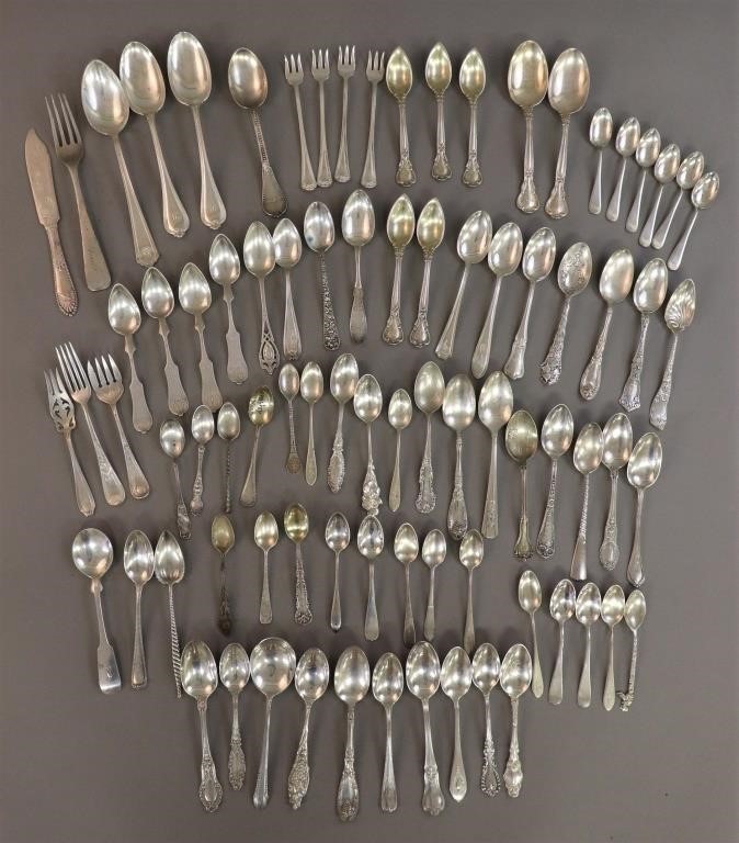 Sterling silver flatware, various makers