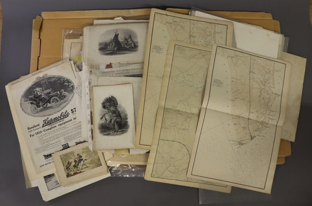 Large folio of World War I ephemera,