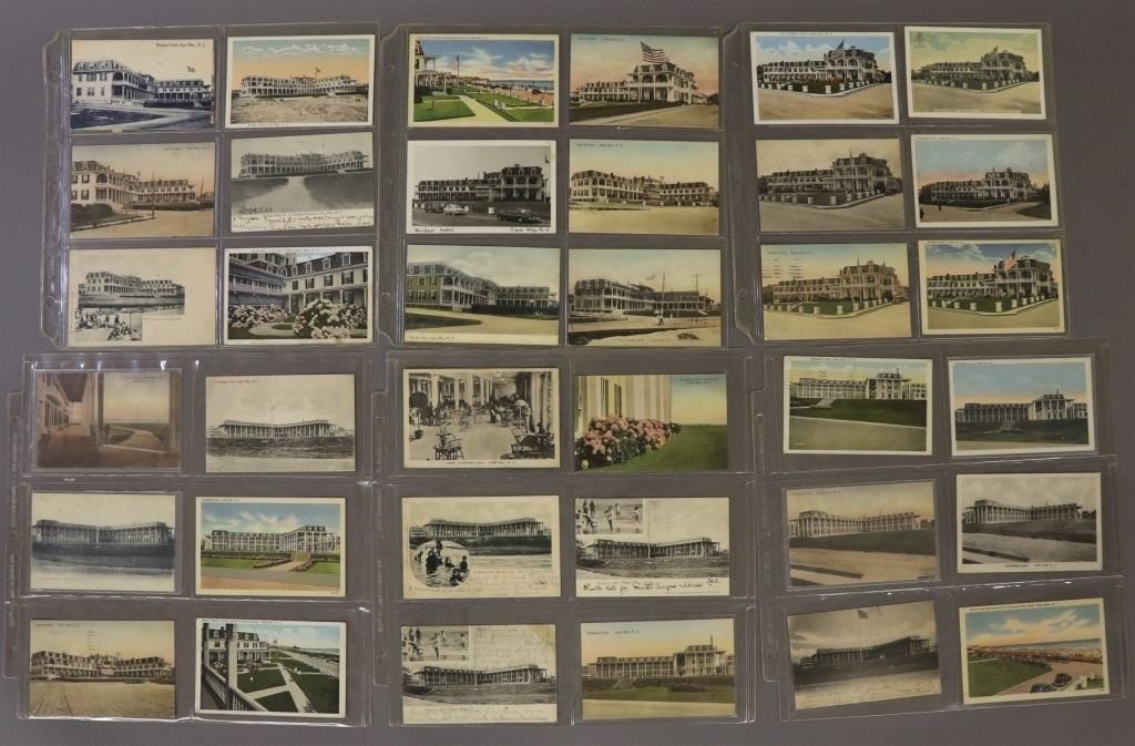 One hundred and eight vintage postcards