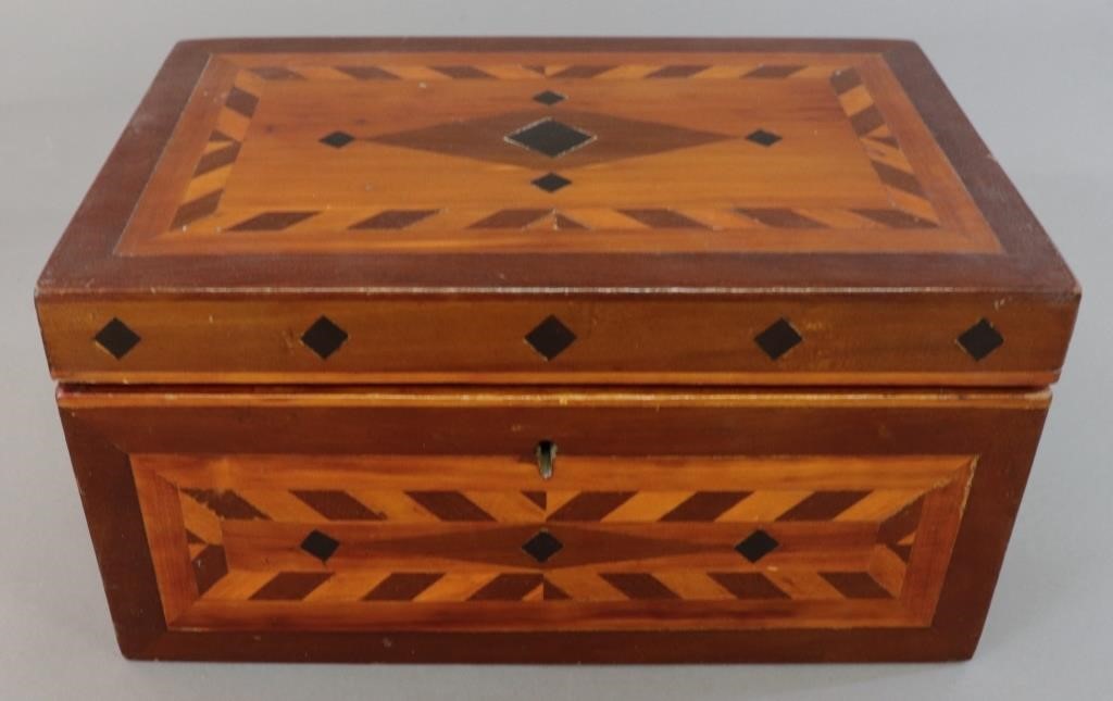 Inlaid storage box 19th c 5 311319