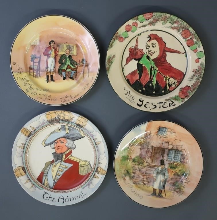 Four Royal Doulton plates including