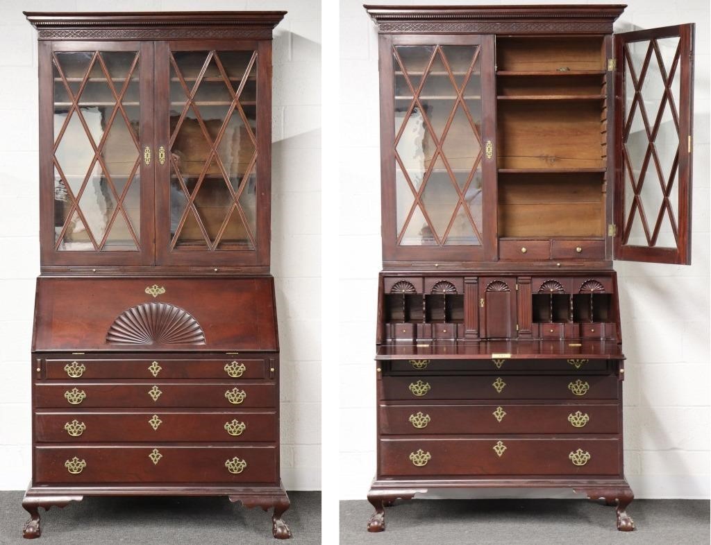 New England Chippendale style mahogany