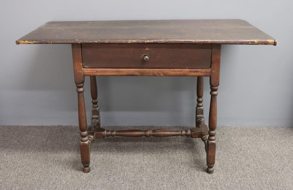 Rare New England pine tavern table  311369