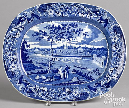 HISTORICAL BLUE STAFFORDSHIRE PLATTERHistorical 3113da