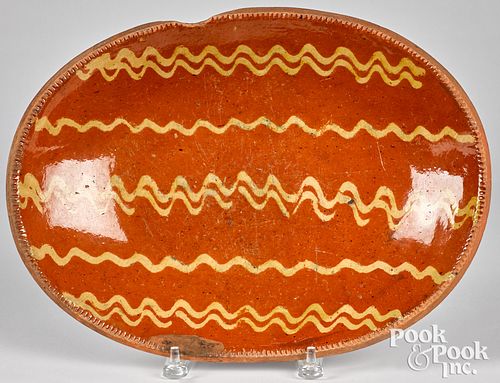 NEW JERSEY REDWARE OVAL LOAF DISHNew 311426