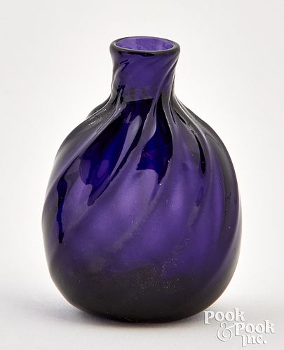SMALL AMETHYST COLOGNE BOTTLE,
