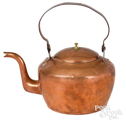 READING, PENNSYLVANIA COPPER TEA KETTLE,