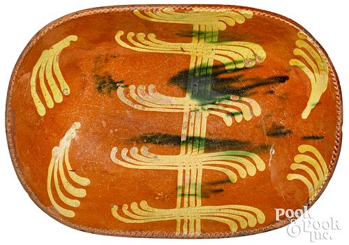 PENNSYLVANIA REDWARE OVAL LOAF 31157b