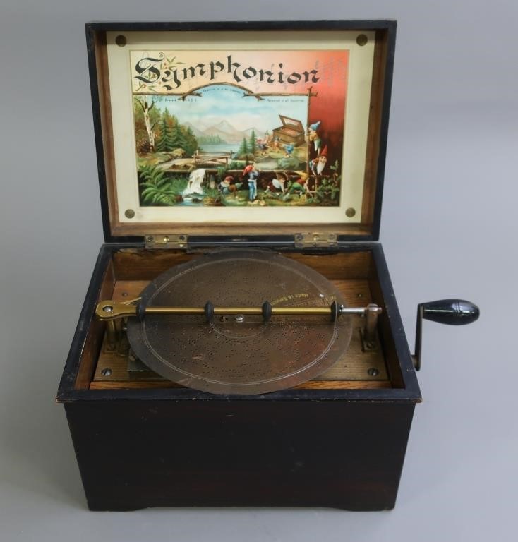 German Symphonion disc music box, circa