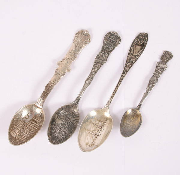 Sterling souvenir spoons; 1861