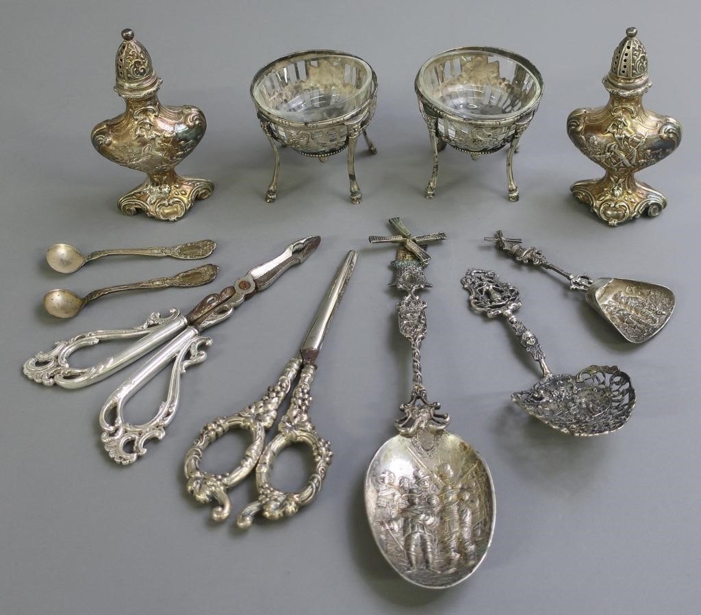 Continental and German silver, spoon,