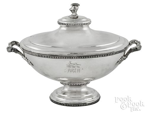 NEW YORK COIN SILVER TUREEN, CA.