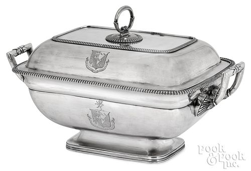 ENGLISH SILVER TUREEN AND COVER  311637