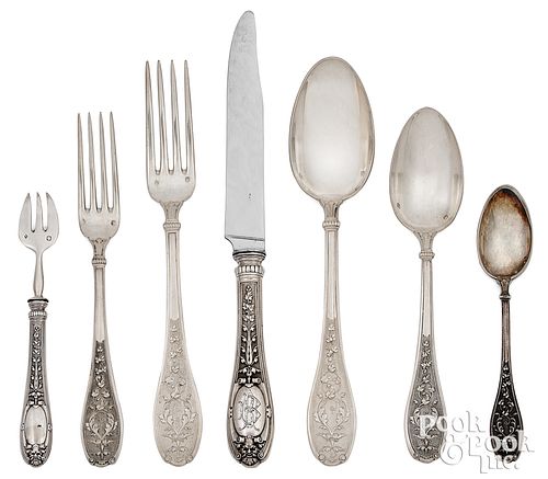 FRENCH SILVER FLATWARE SERVICE 311645