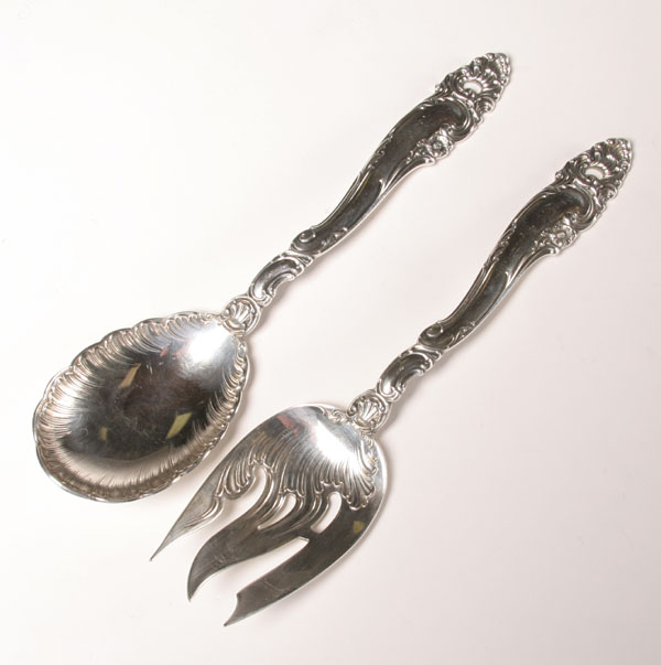 Two Gorham sterling serving pieces in