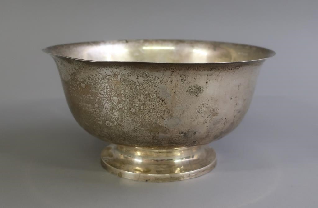 Sterling silver Paul Revere style bowl,