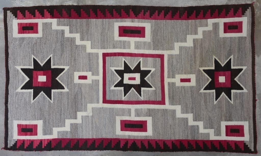 Large Storm Pattern Navajo rug,