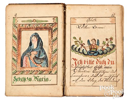 UNUSUAL GERMAN SCRIPT PRAYER BOOK  31169f