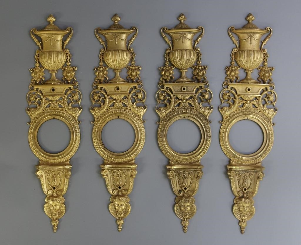 Fine set of four French gilt bronze 3116e2