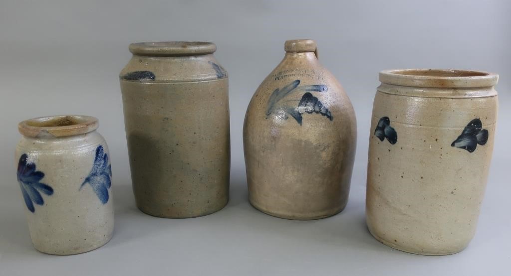 Stoneware one gallon jug by "Cowden