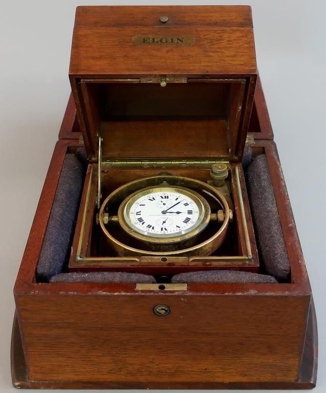 Mahogany cased ship s chronometer 3116fe