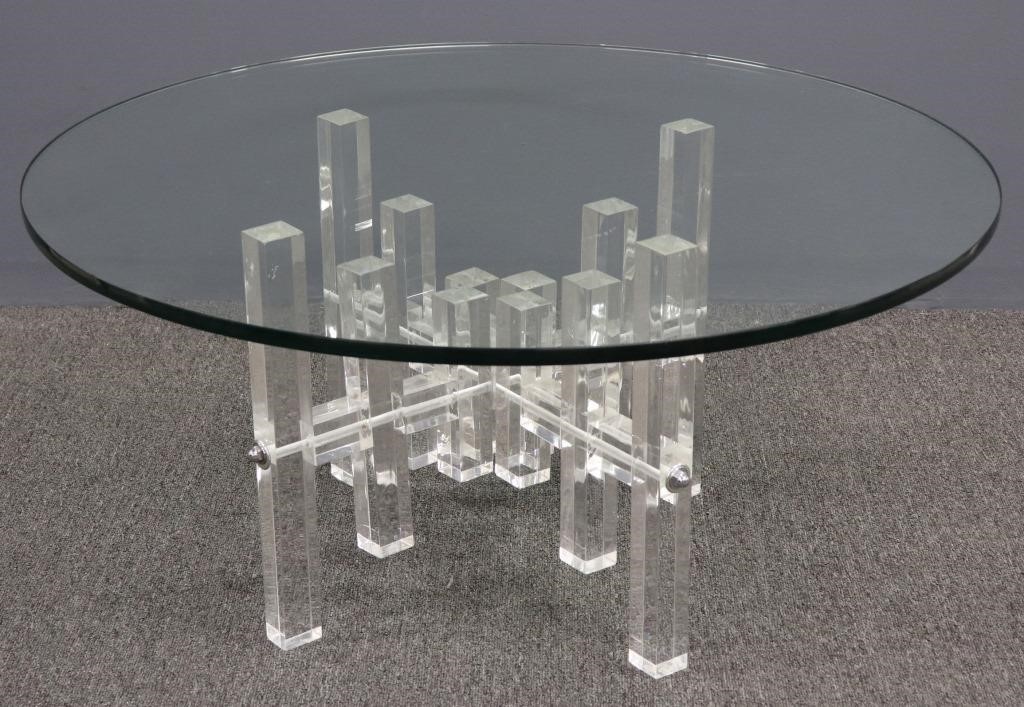 Mid century modern lucite table 311752