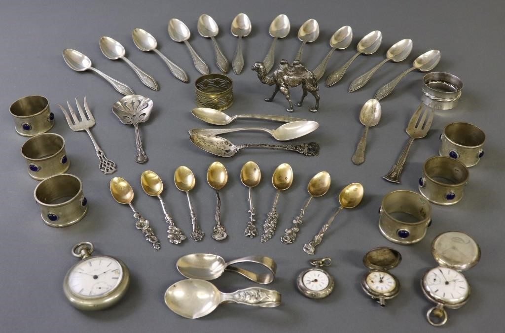 Sterling silver flatware, various patterns,