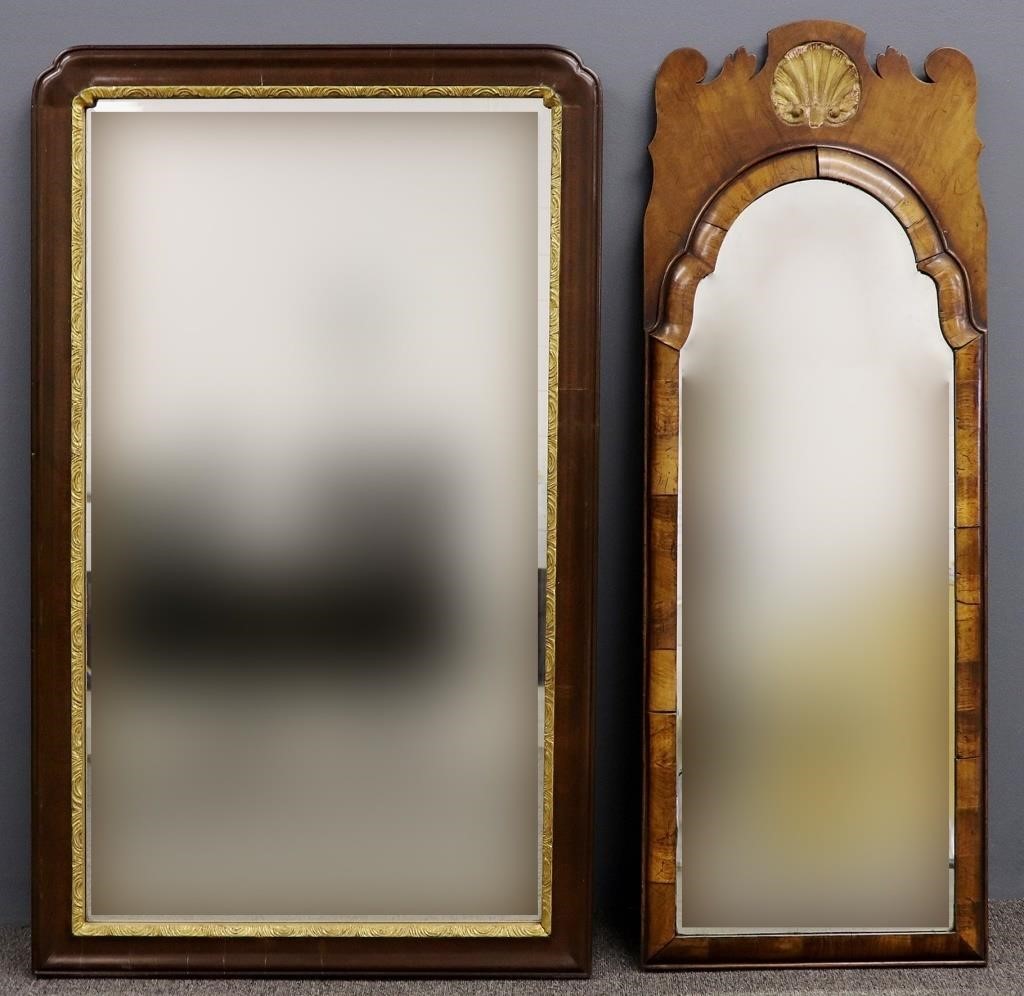 Queen Anne style mahogany mirror  311776