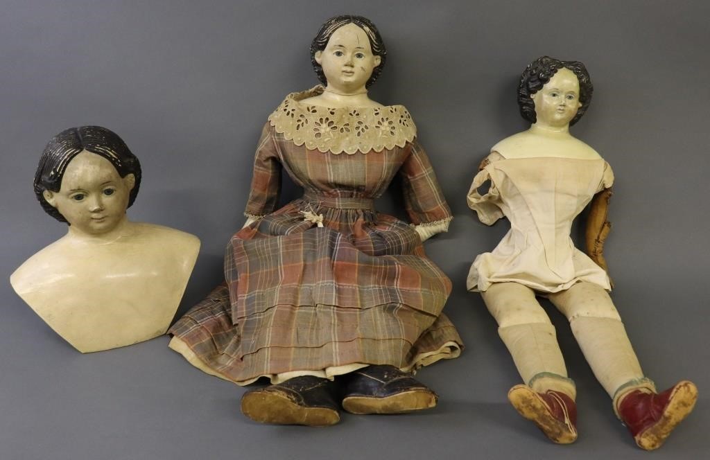 Two Greiner dolls together with