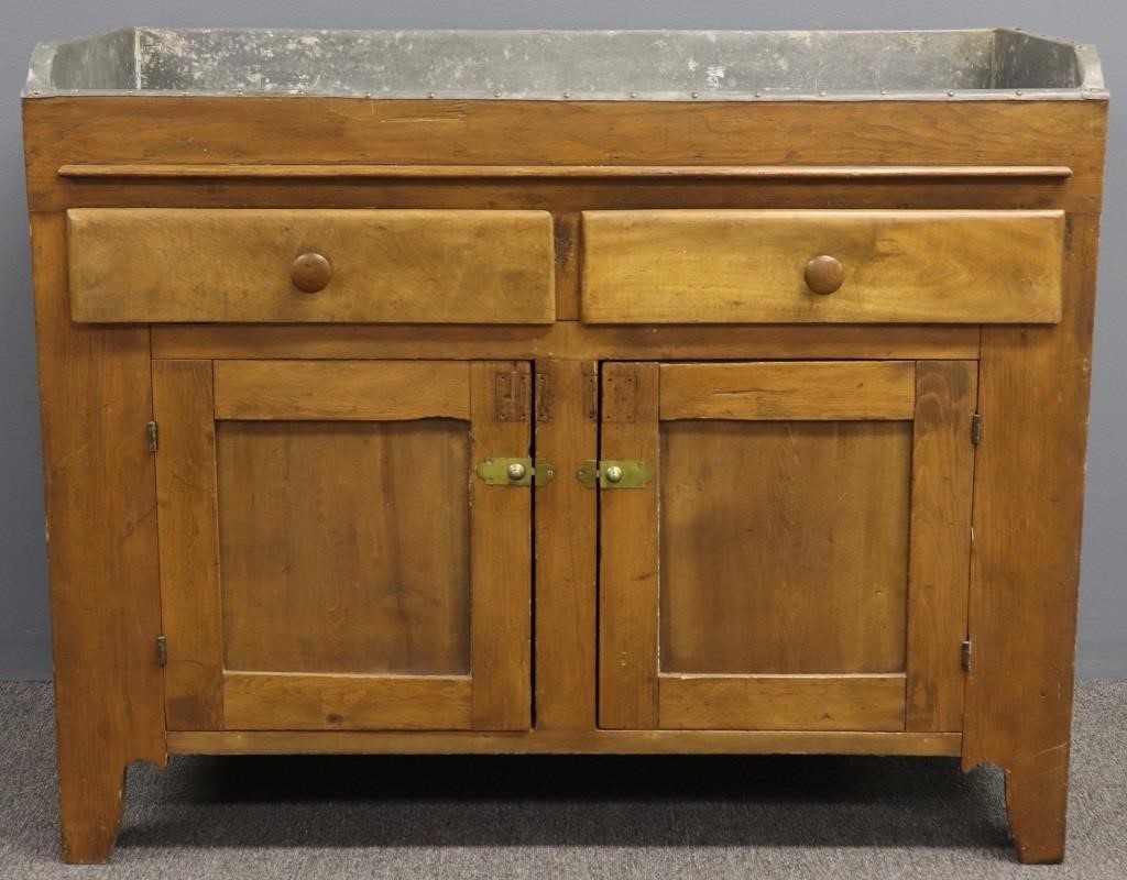 Pennsylvania pine dry sink with