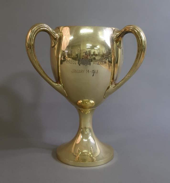 Sterling silver loving cup dated