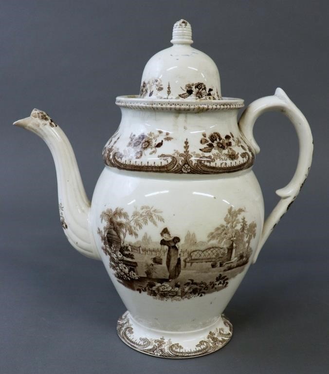 English dome lid coffee pot with